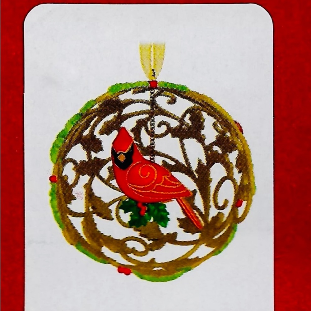 NIB MAJESTIC CARDINAL 2019 PREMIUM METAL HALLMARK KEEPSAKE ORNAMENT NEW